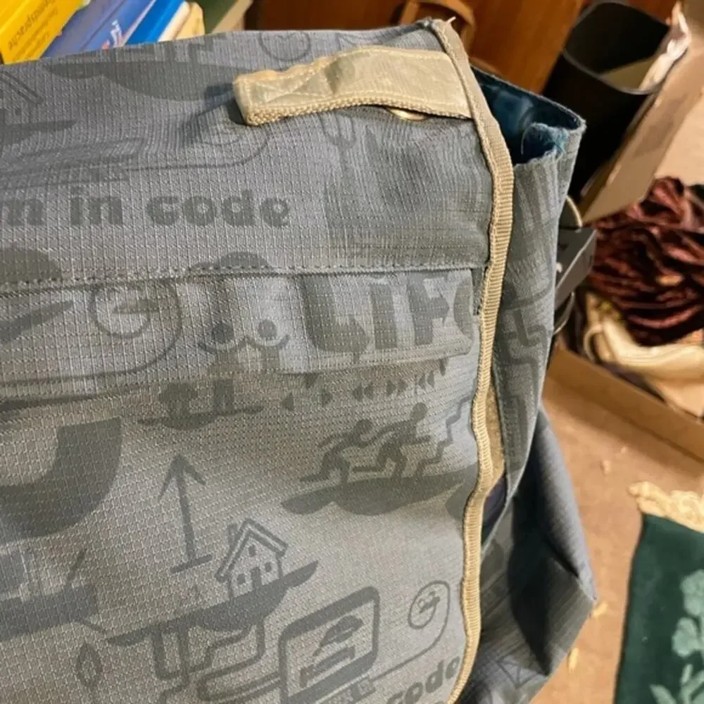 Blue Insulated Y2K Computer bag